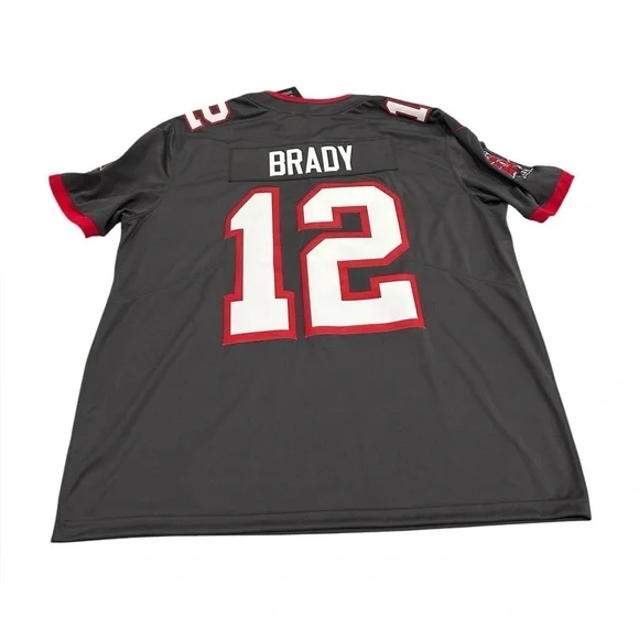 NWT Tom Brady Buccaneers Gray Jersey TB 12 XXL - Picture 3 of 9